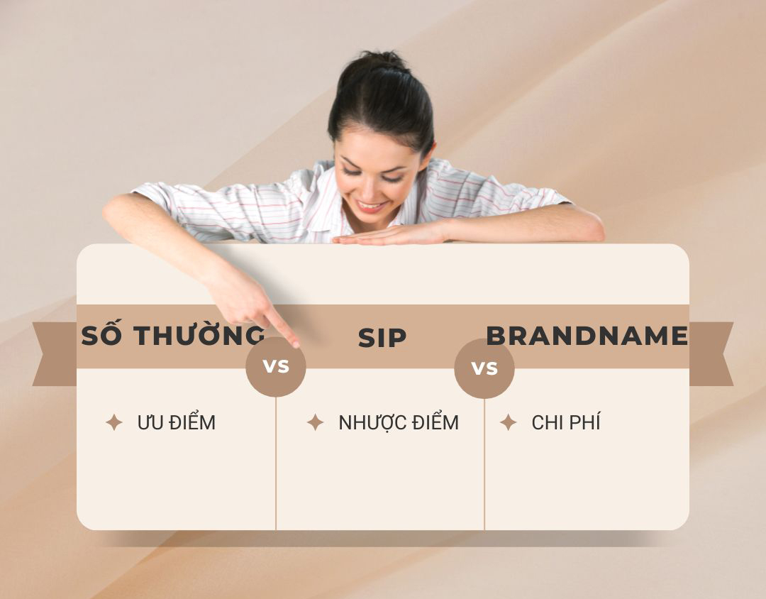 So sánh ưu nhược điểm của số điện thoại thường, SIP Trunk và Voice Brandname